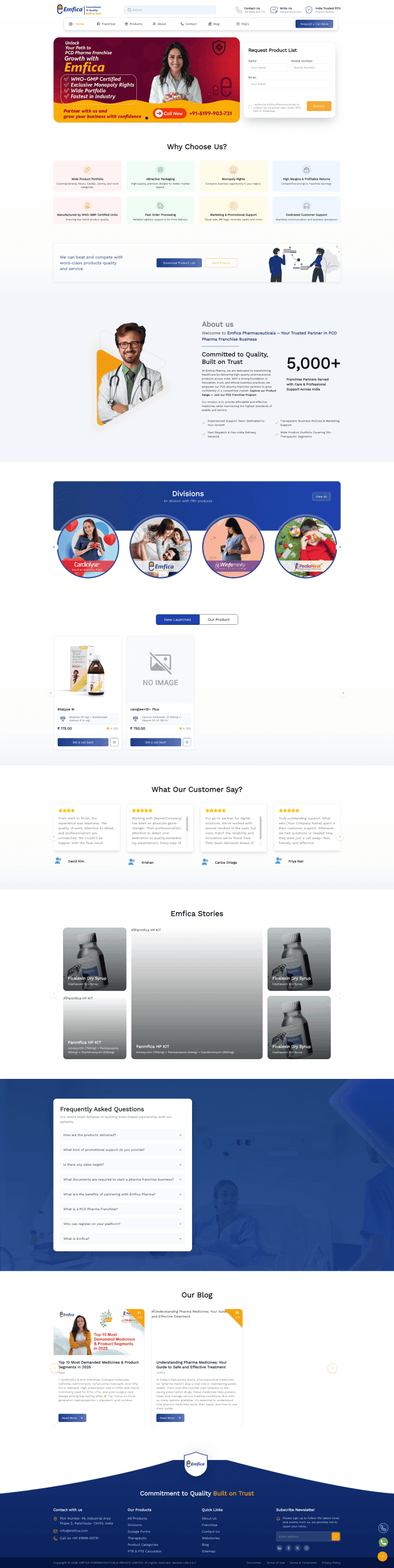 Pharma Commerce Platform D2D