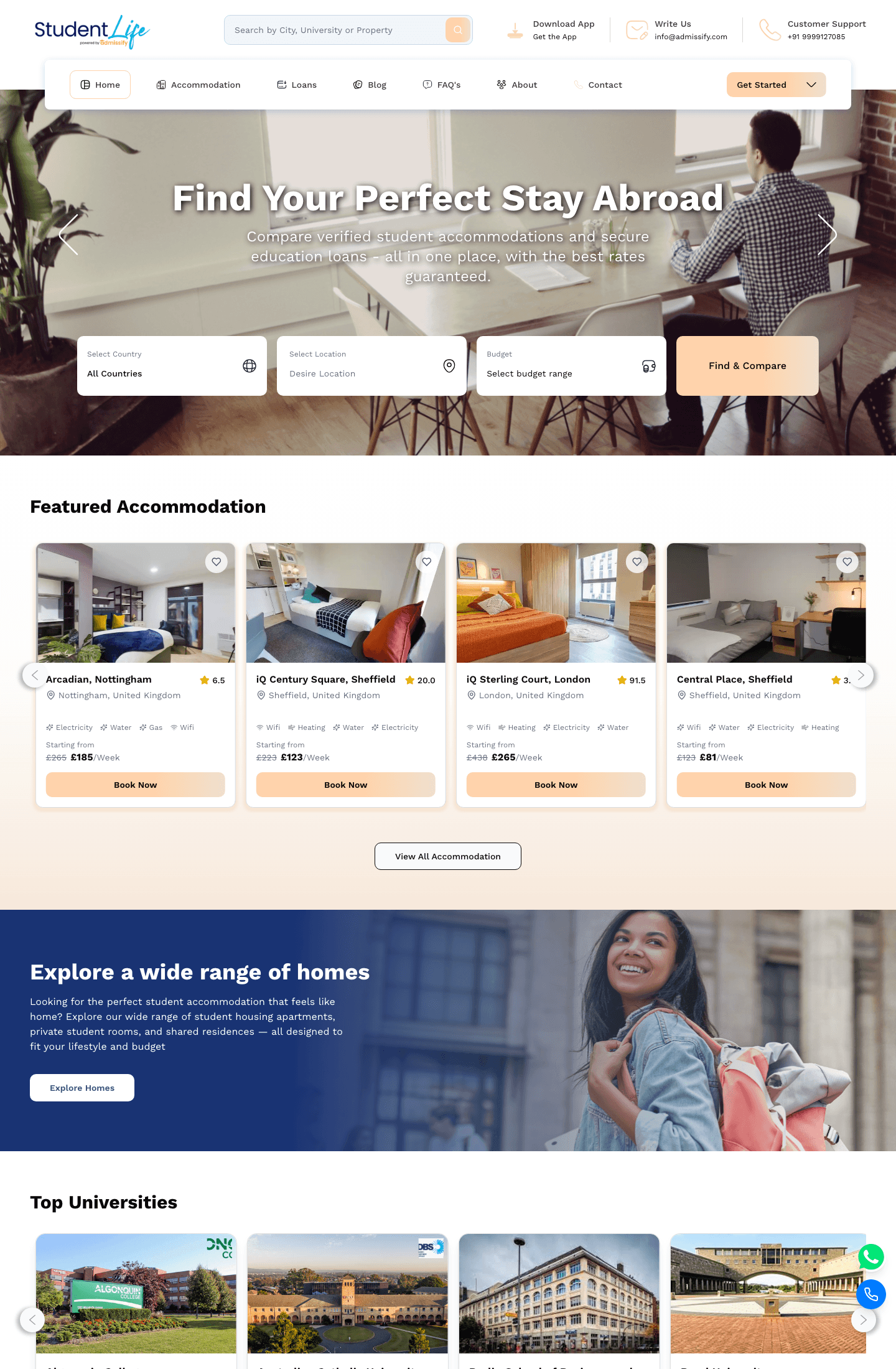 StudentLife Student Stay Platform - visual 1