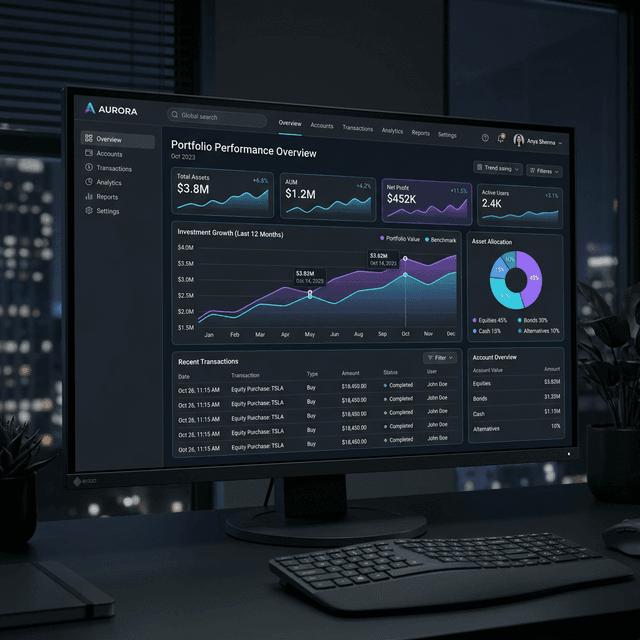 FinTech Analytics Dashboard